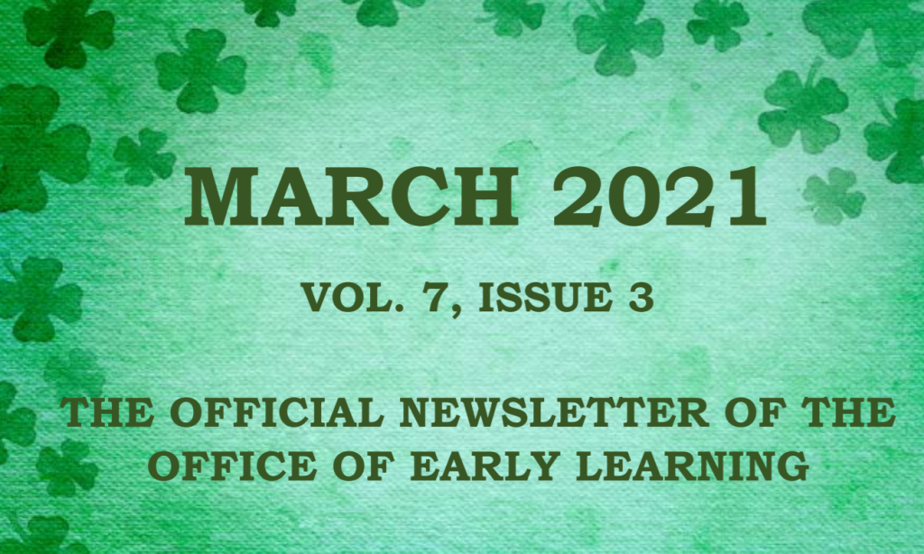 Early Learning Parents’ Pages for March 2021